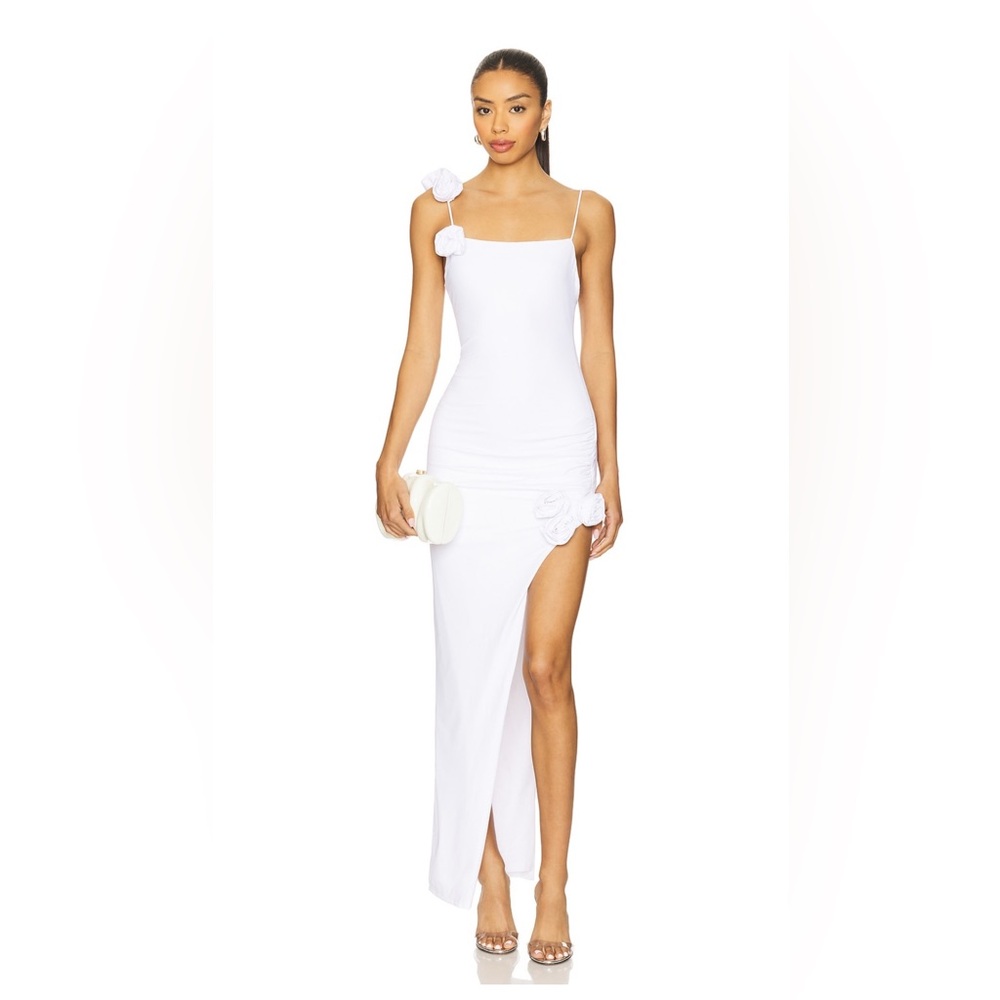 Elegant Asymmetrical White Dress